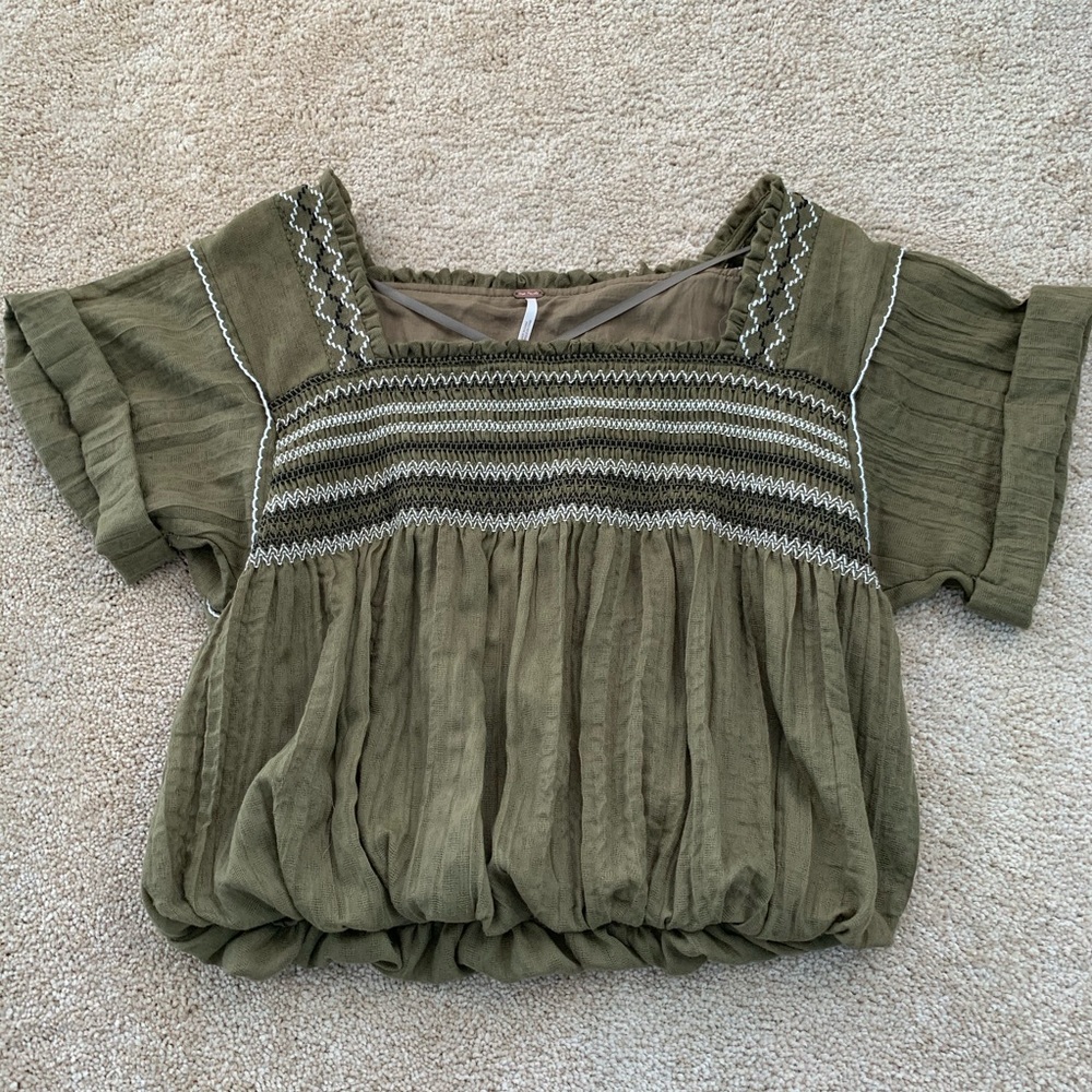FP hunter green top